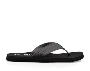 Sanuk Beer Cozy Coaster Men's Flip Flops Grey / Grey | Canada 264OKI